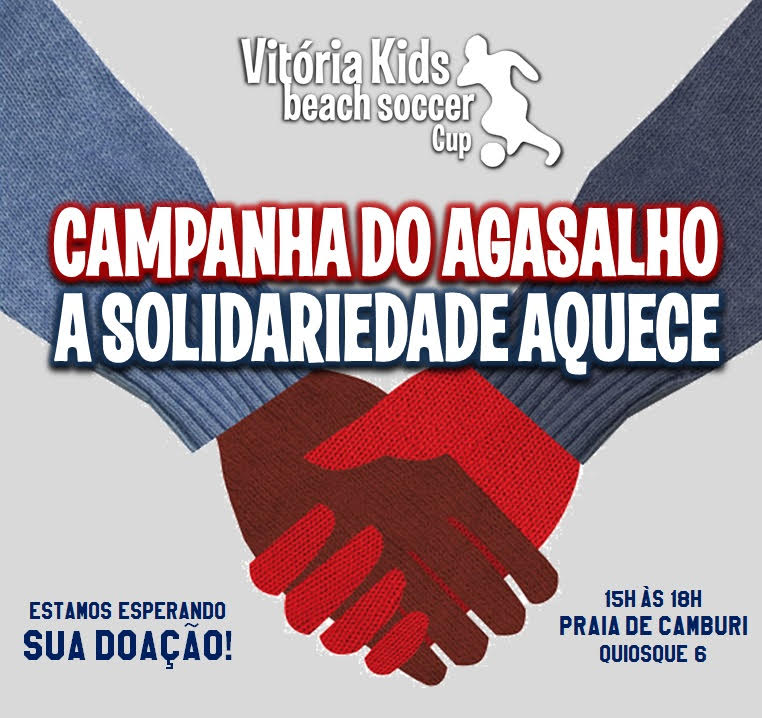 Vitória Kids: CAMPANHA DO AGASALHO no futebol de areia!