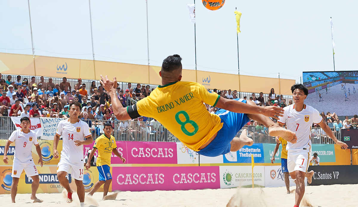 Beach Soccer - Brasil goleia China por 16 a 0 e decide título do Mundialito contra Portugal