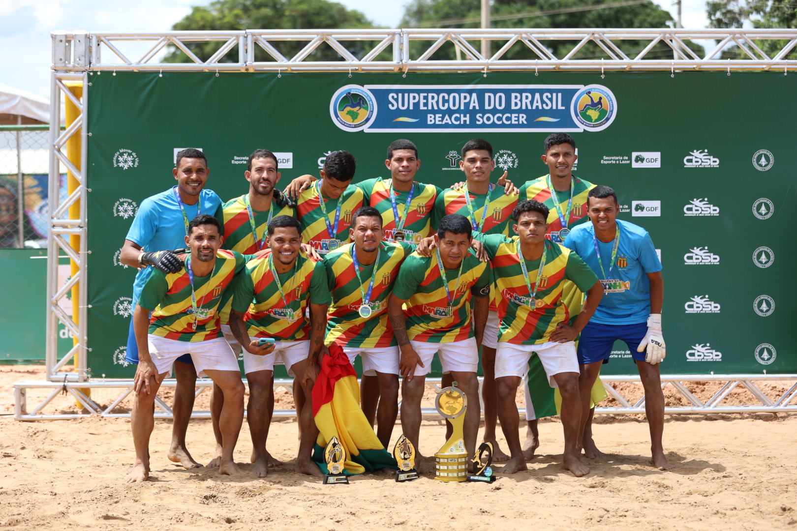 Ceilândia e Sampaio Corrêa conquistam a Supercopa do Brasil de Beach Soccer no DF